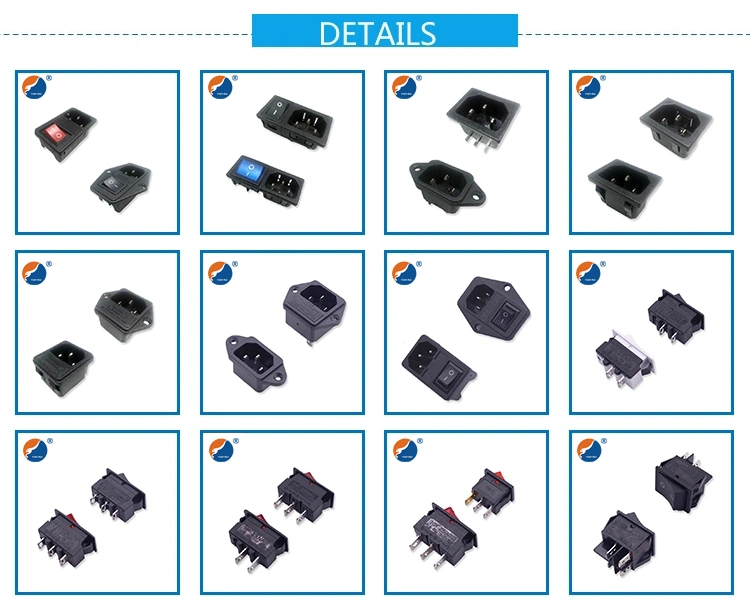 Electrical Switch Panel Mount Socket AC Power Socket